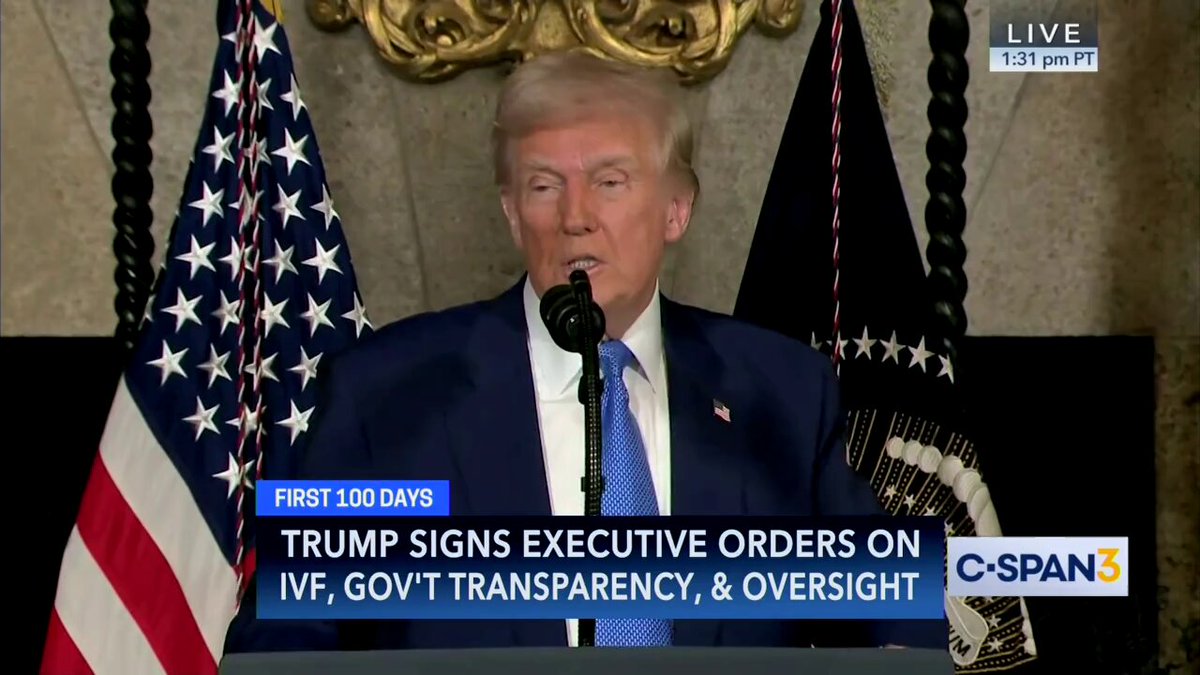 America - BREAKING: President Donald Trump reads off list of billions of dollars of wasteful spending by the U.S. government identified by @DOGE:
