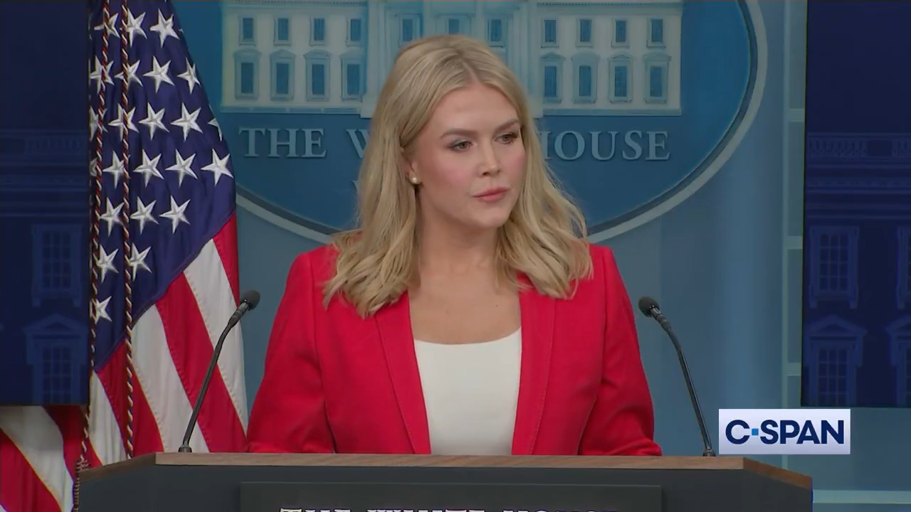 "Q: “Is Elon Musk going to attend the president's first cabinet meeting tomorrow?” <br> <br>Press Sec: “He is...Elon, considering he is working alongside the president and our cab...