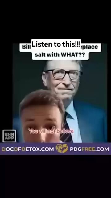 Jesus Christ - Bill Gates is now allegedly meddling with Salt."