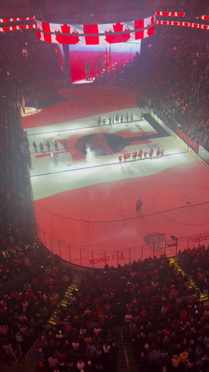 American hockey fans return the favor and boo Canada's National Anthem in Boston"