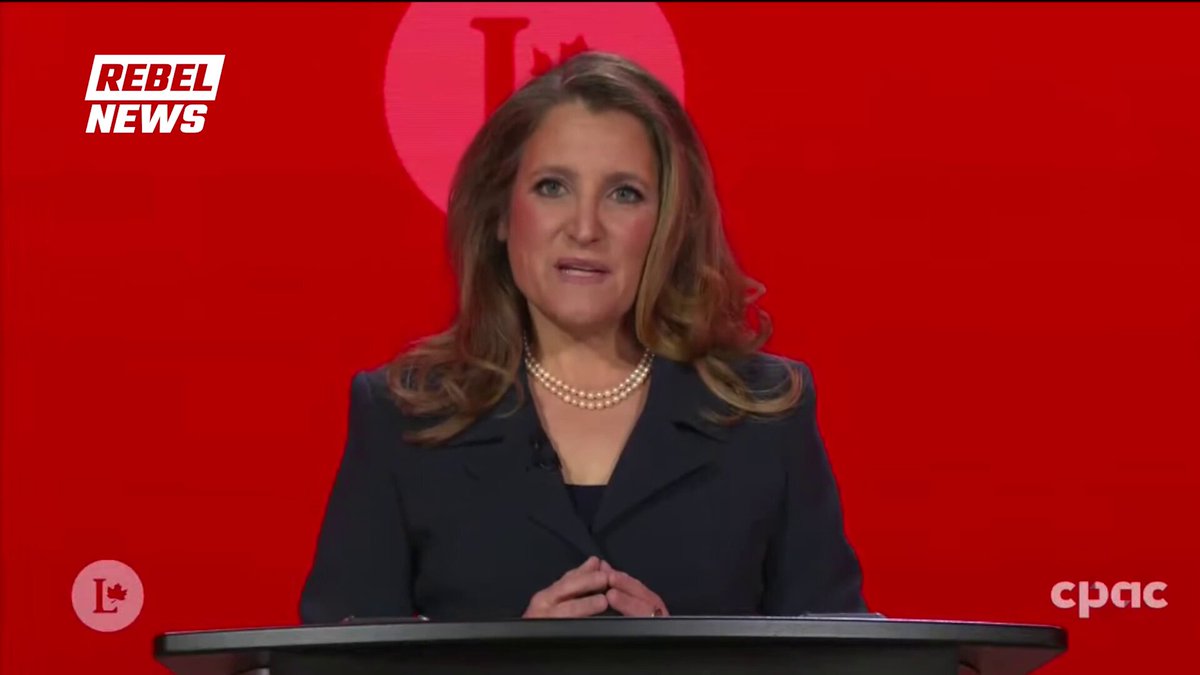 Chrystia Freeland says she is running for PM of Canada to prevent an American invasion"