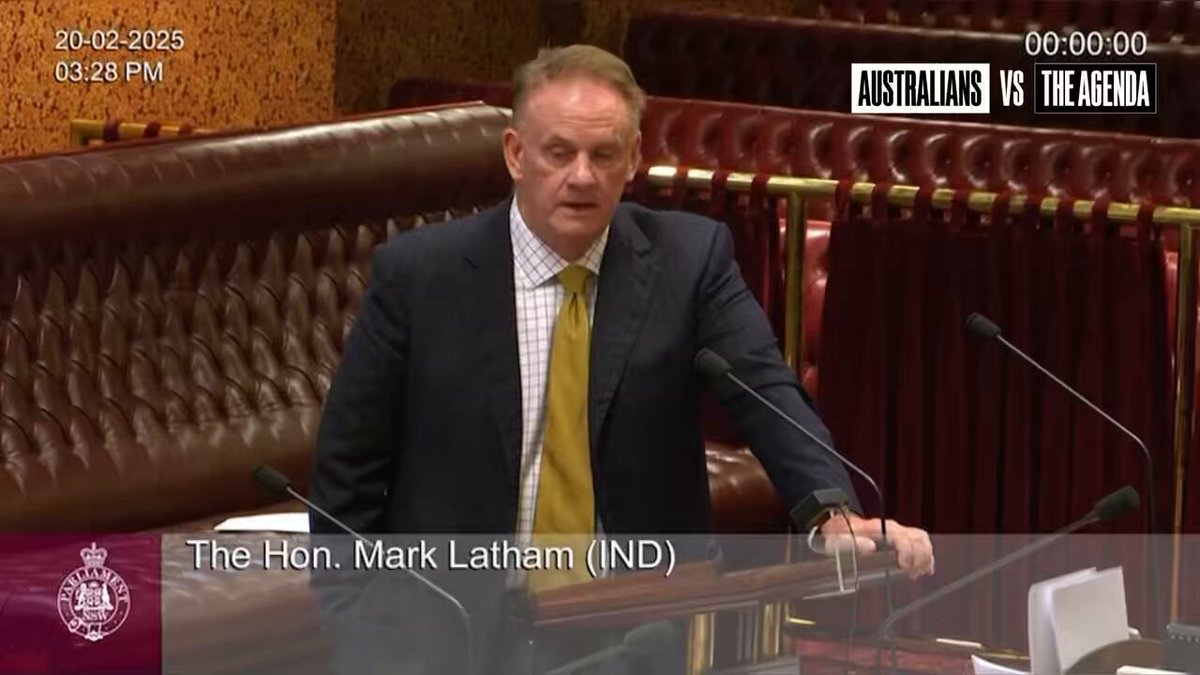 🚨Mark Latham says that NSW Premier Chris Minns has caved in to the pressure of powerful Israeli lobby groups in order to legislate against speech."