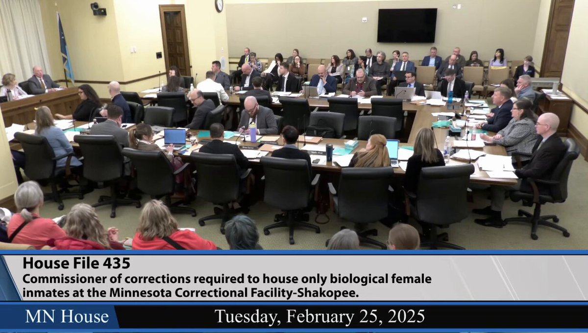 MN State Rep. Brad Tabke (D) apologizes for not stopping the \"misgendering\" of males who are pretending to be women in female prisons.  What a clown show"