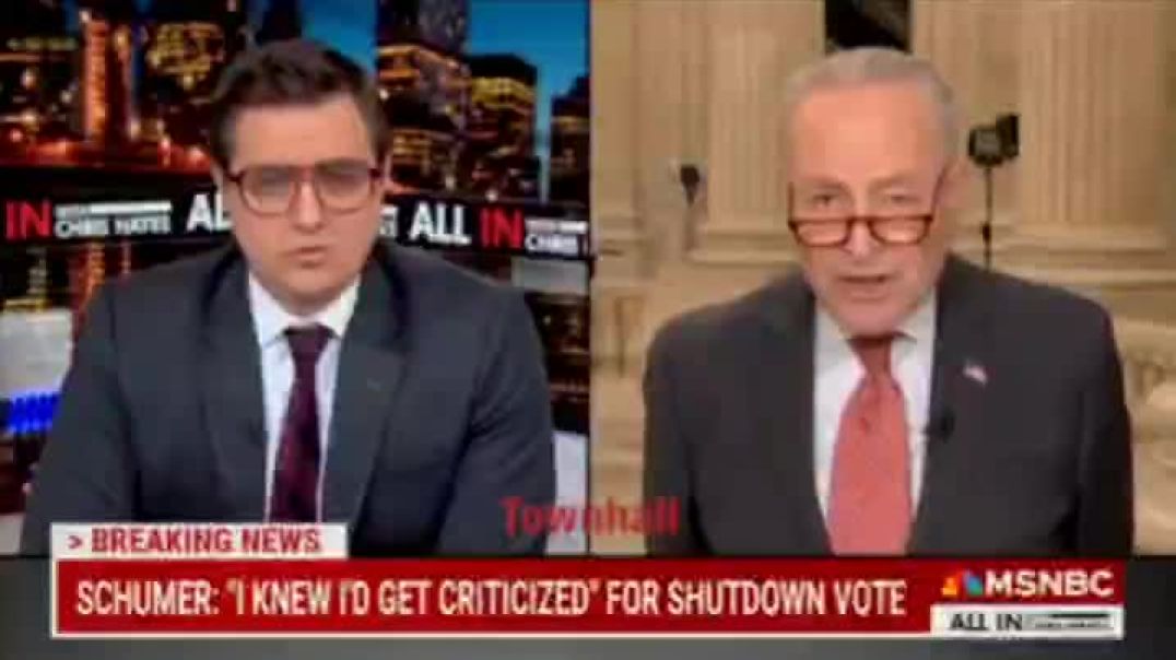 BREAKING: Senator Chuck Schumer calls Republicans bastards and blames them for ruining his democracy.