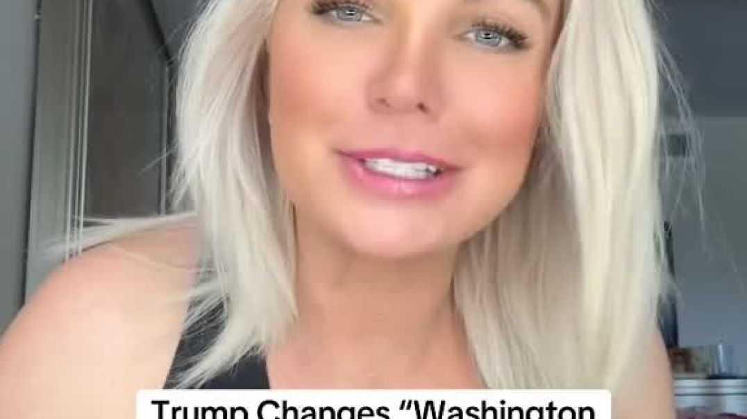Trump changes "Washington DC" to "Washington DA"