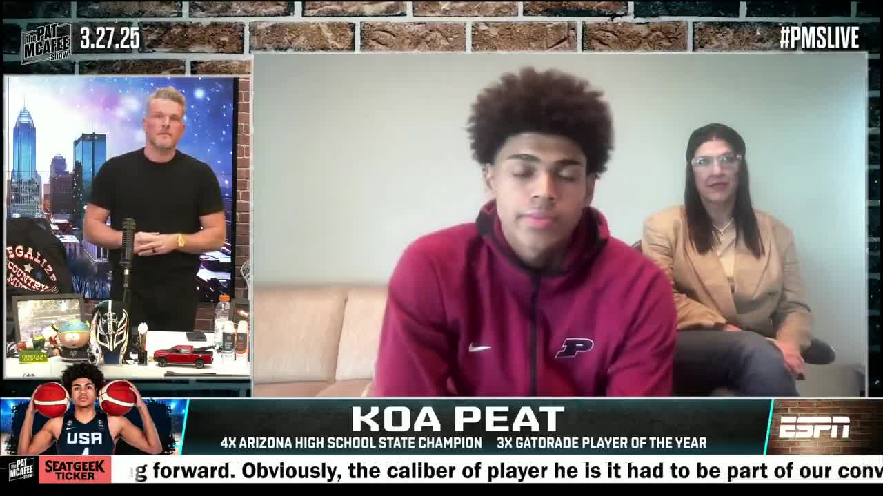 Koa Peat, the No. 9 prospect on the 2025 ESPN 100, announced he is committing to The University of Arizona. @SCNext  (via @PatMcAfeeShow)