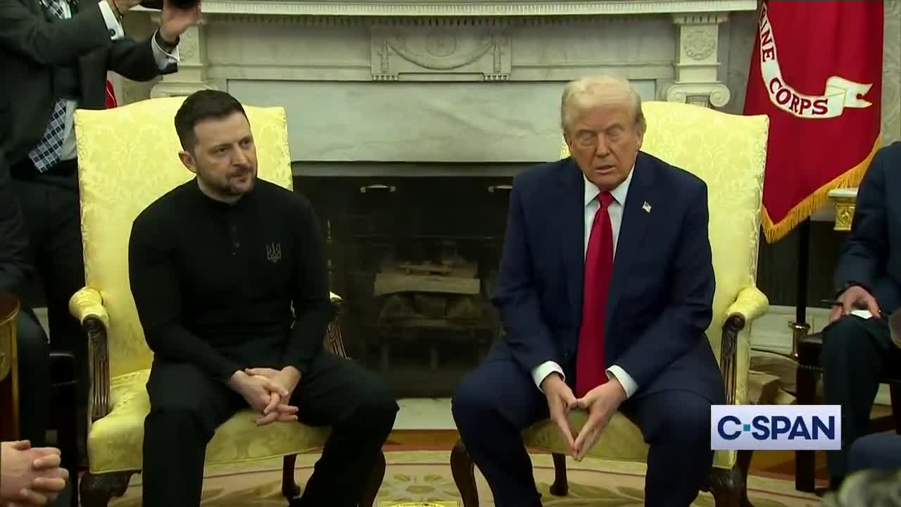 Full Oval Office meeting between President Donald Trump, Vice President JD Vance and Ukrainian President Volodymyr Zelenskyy