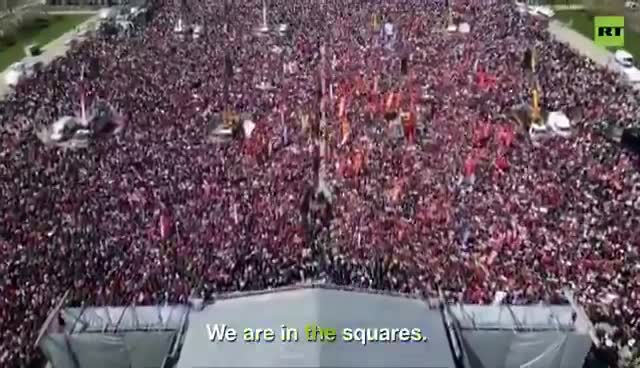 🚨🇹🇷MASSIVE ISTANBUL RALLY FOR ARRESTED ISTANBUL MAYOR IMAMOGLU—NEARLY 1,900 DETAINED  Hundreds of thousands rallied in Istanbul to support opposition mayor Ekrem Imamoglu, who was...