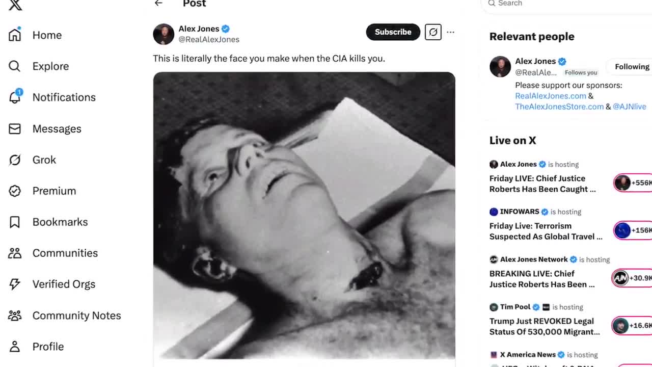 Photo of President John F. Kennedy's Dead Body At Parkland Memorial Hospital After Being Assassinated In Dallas In 1963 Goes Viral!  In this report, Alex Jones breaks down the latest develop...