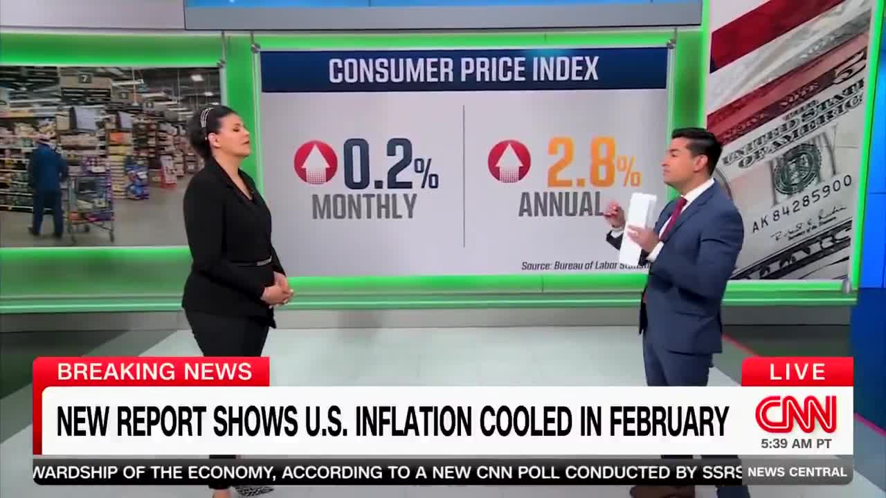 CNN: “Both of these figures were a step in the right direction, and BOTH were better than expected... this actually breaks a streak of four straight months where the inflation rate was goi...