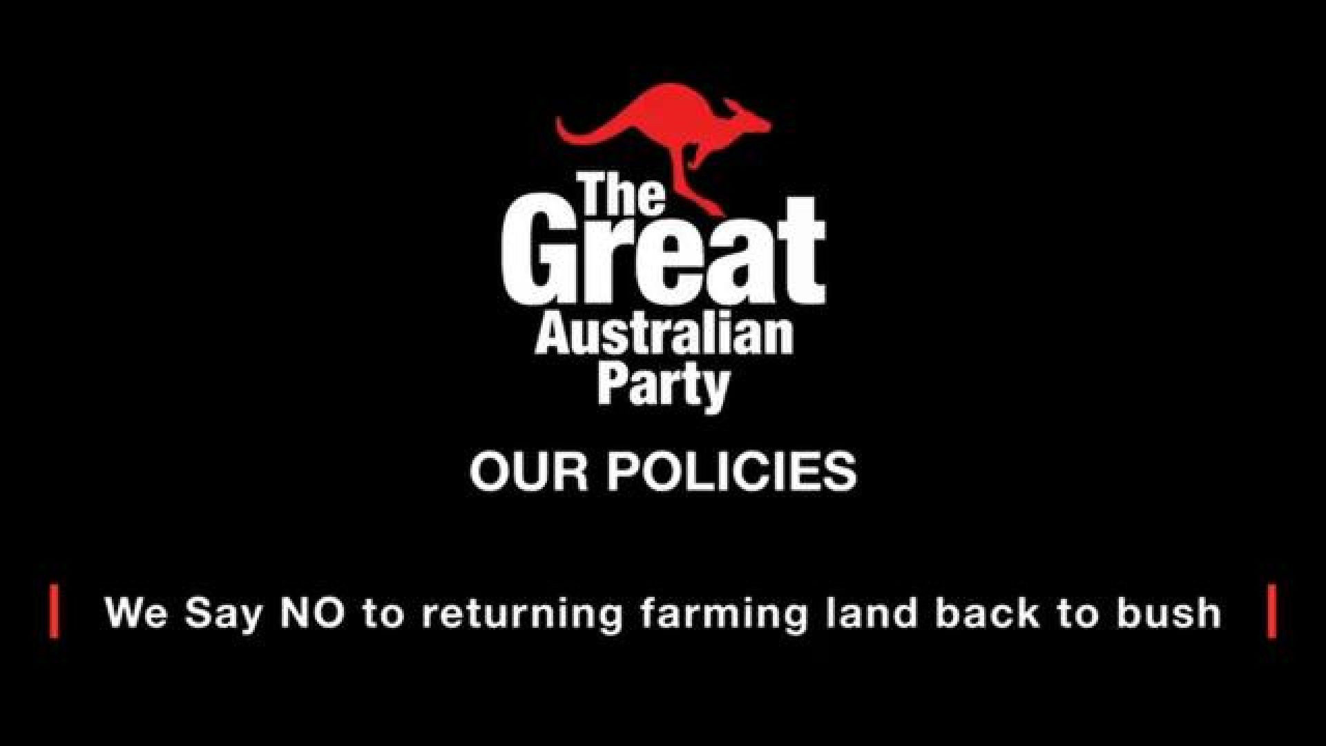 Great Australian Party | Keep farmers farming