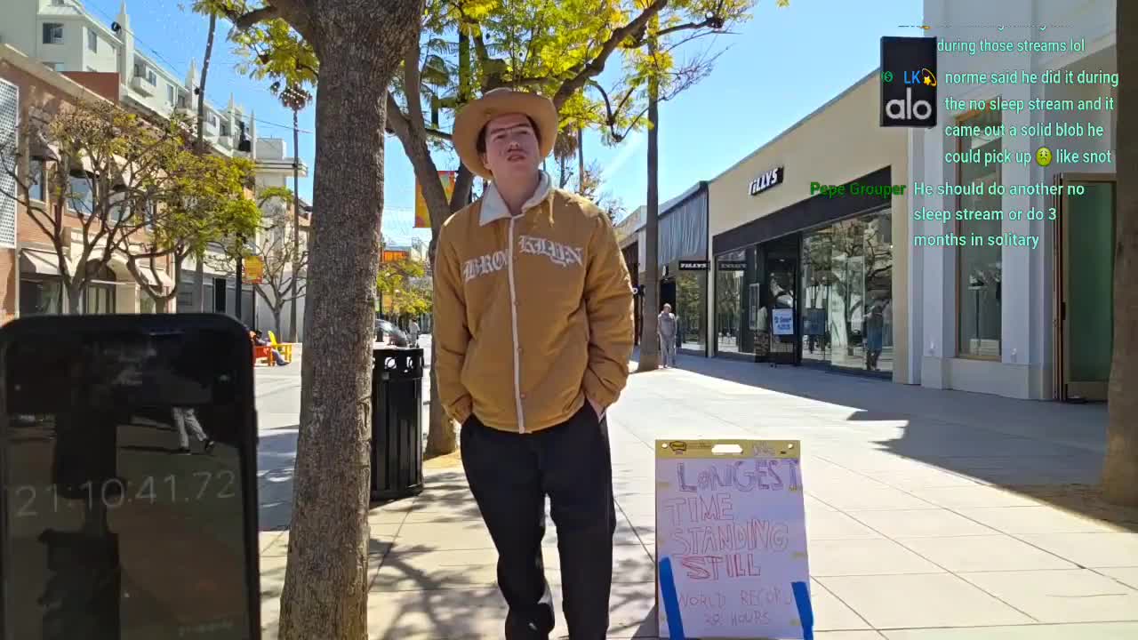 A YouTube streamer is attempting to stand still for 38 hours to beat the world record.  Viewers are becoming increasingly concerned for the health and safety of the streamer, Norme