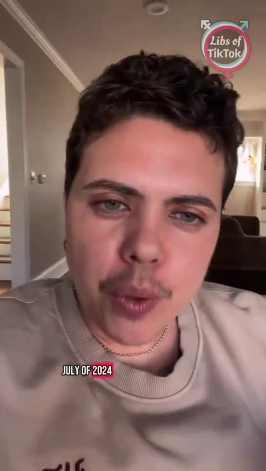 Mustached woman pretending to be a man claims she was fired from her job after she retaliated against staff because she was being \