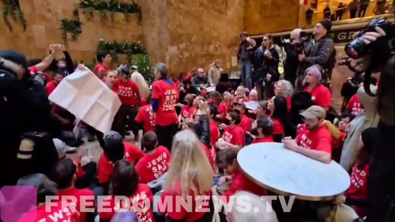 Insurrection at NYC Trump Tower.   ARREST the PAID Protestors.