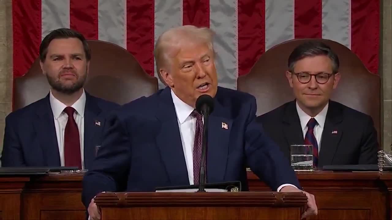 President Donald Trump lists the examples of waste, fraud and abuse identified by @DOGE: