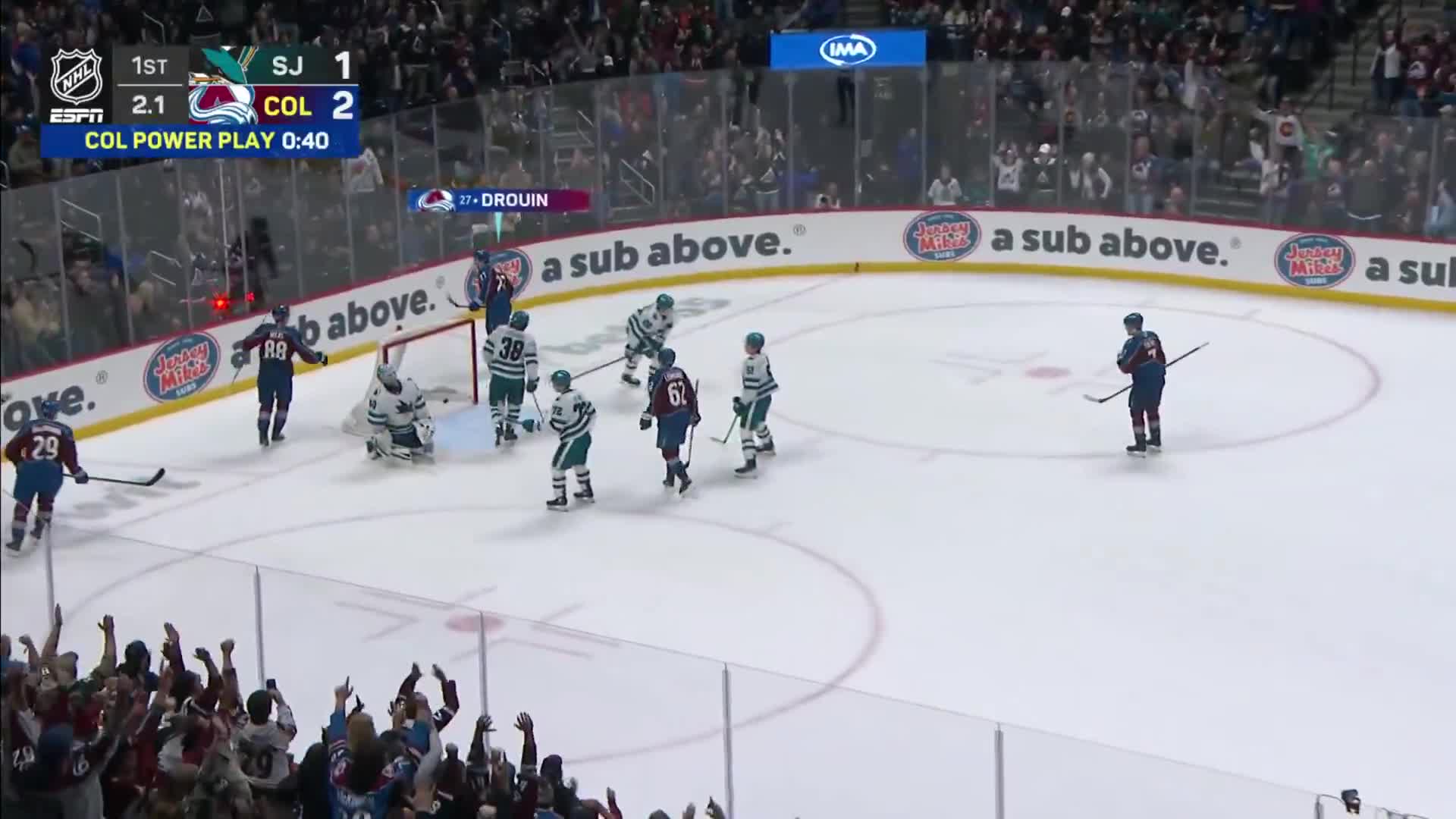The Avs COOKED on this power play! 😳  📺 ESPN
