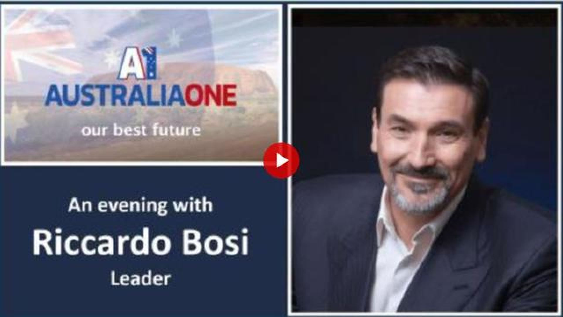 Australia One (A1) Leader Riccardo Bosi, The Five Threats facing Australia (19 March 2020)