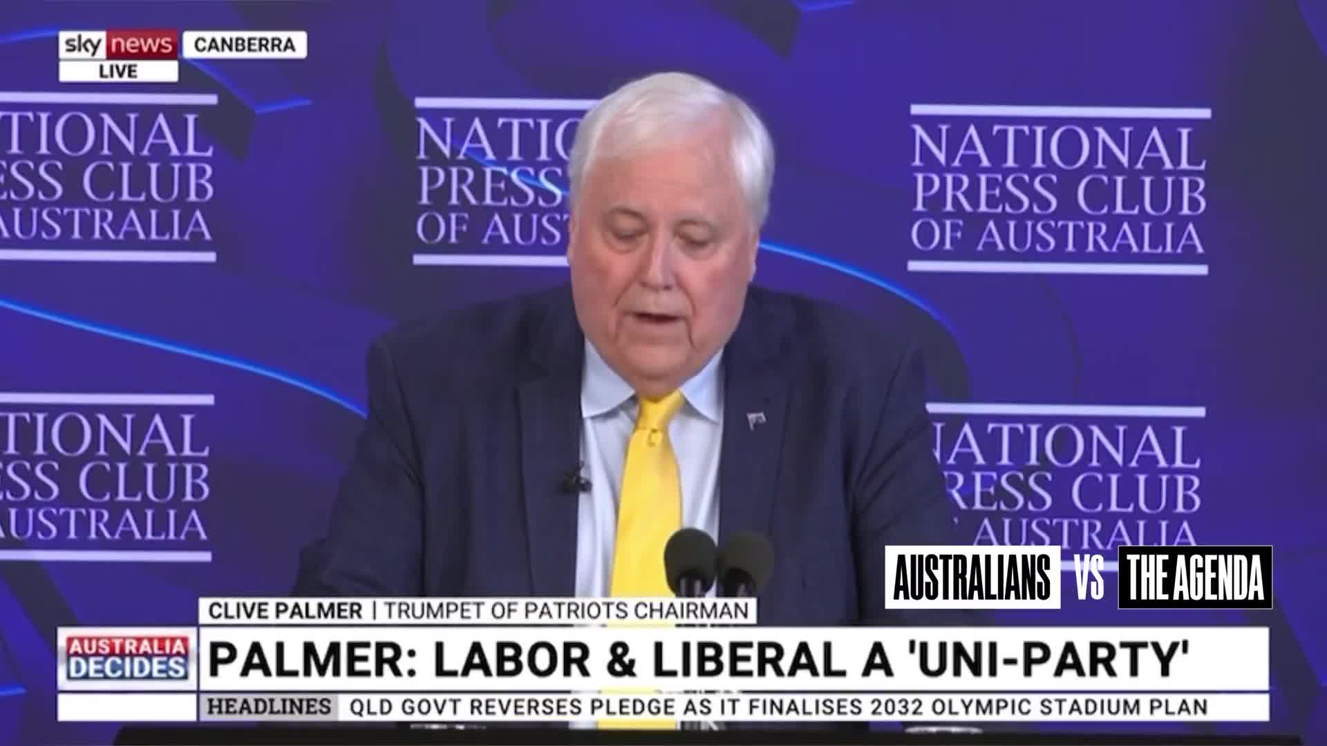 Clive Palmer on the Department of Government Efficiency (DOGE): “The UniParty needs to bring the hard questions to government departments and do what Elton Musk is doing in Washington at t...