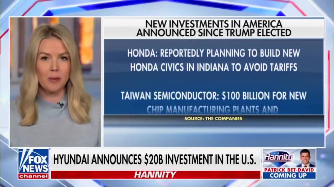 PRESS SECRETARY: “Tariffs work and President Trump is proving that every single day, when new companies from around the world are pledging to invest billions of dollars in the United States of America
