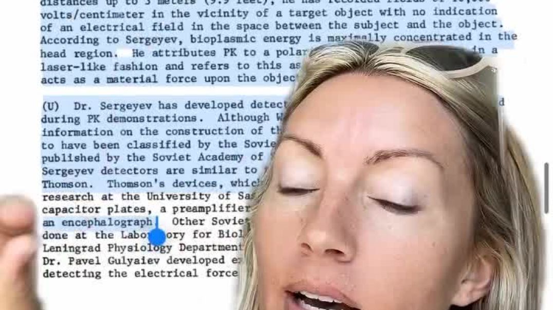 CIA on telekinesis and bending time using a human energy called bioplasma ⚡️👀
