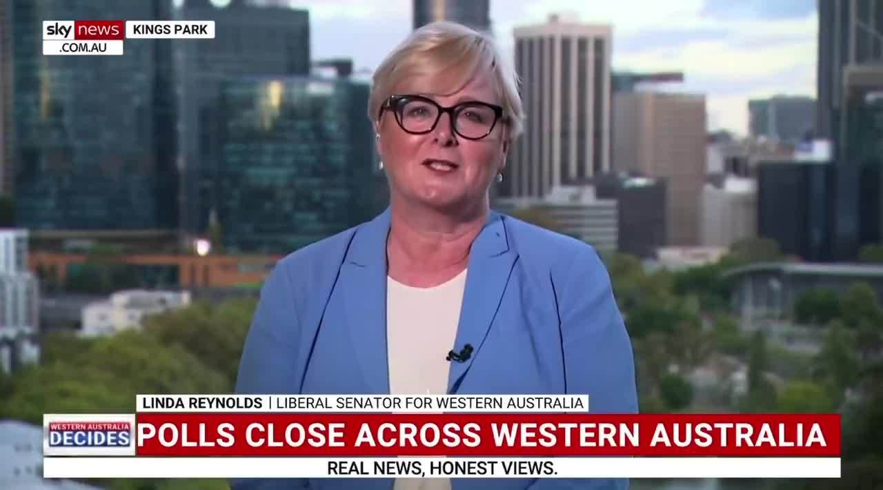 WA Liberal Senator Linda Reynolds says regardless of the final number ‘we are back and it’s very clear to us’ 😭