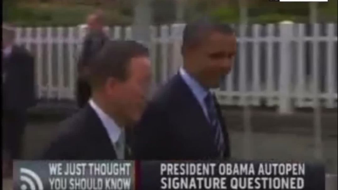 I am 100% now certain, this is not a coincidence.  Obama was the first President to use autopen to sign a law, in 2011.