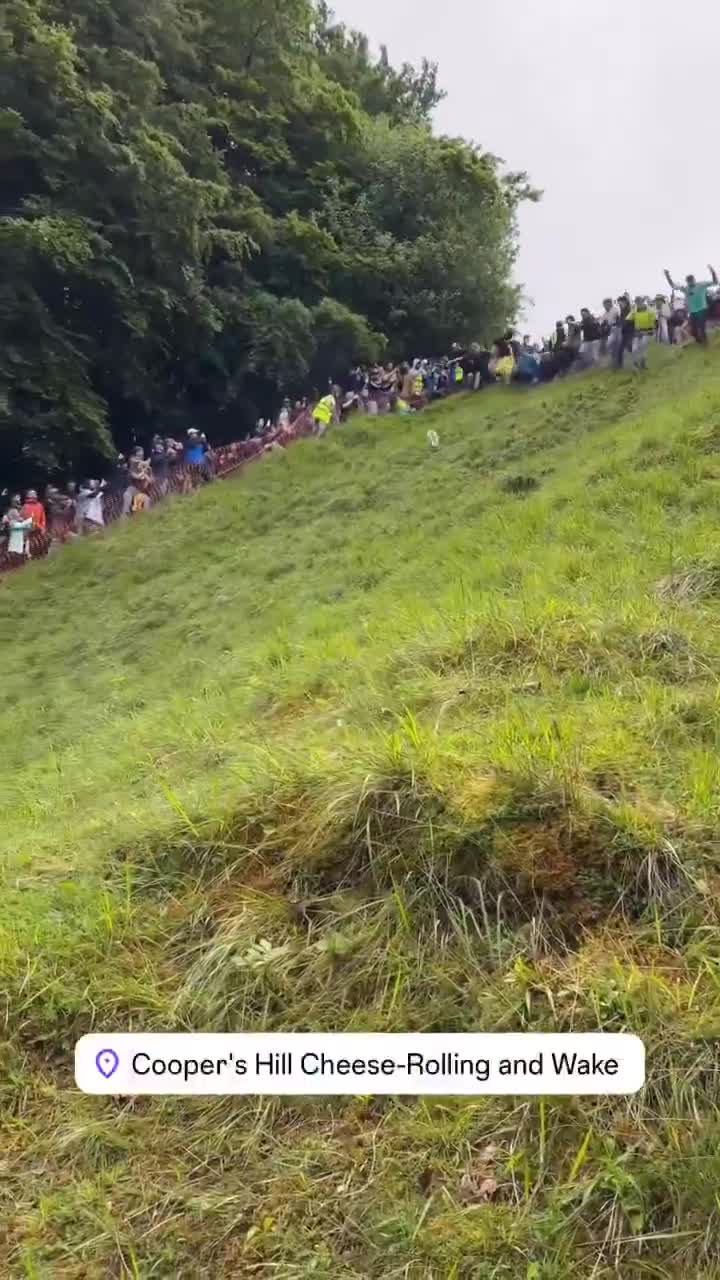 Cheese Rolling race looks insane 😂