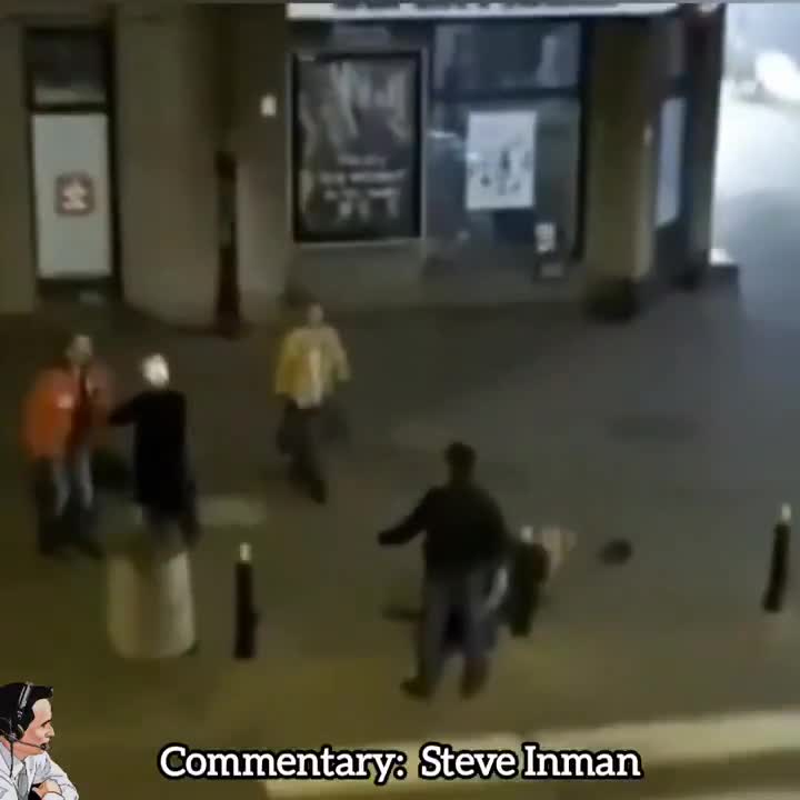 Man serves up McKnuckle sandwiches for a hungry bunch.