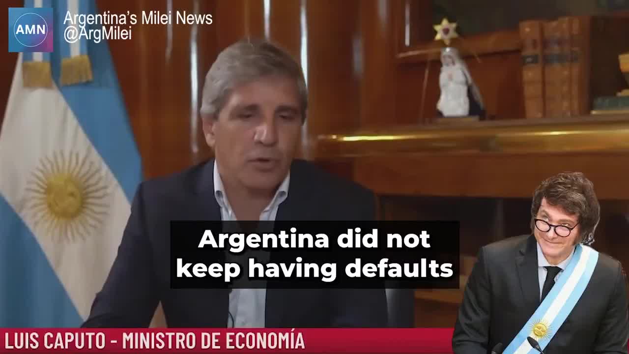 🚨🇦🇷MILEI MAKES HISTORY - ECONOMIC REFORMS ARE BEING STUDIED GLOBALLY  Economy Minister Luis Caputo says Milei’s aggressive cuts to public spending and subsidies have sparked inter...
