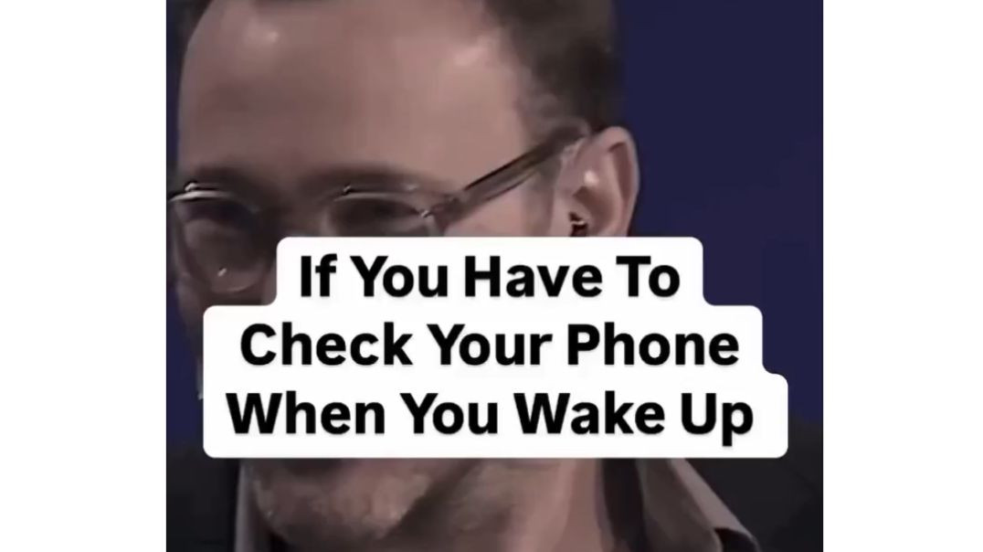 If you need to check your phone every 2 minutes or carry your phone from room to room or check your phone when you wake up in the morning first thing, YOU HAVE A PROBLEM!