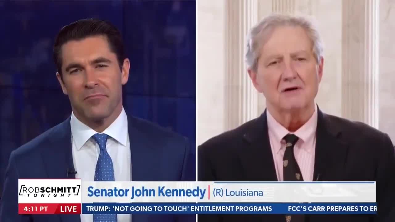 Senator John Kennedy: “They don't like Elon because of the way he dresses. But they never criticize what he's finding because they can't. It's spending porn.”