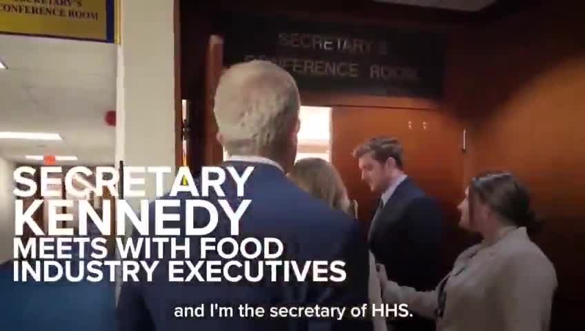 🚨🇺🇸SECRETARY KENNEDY: FOOD INDUSTRY READY IS FOR CHANGE  \