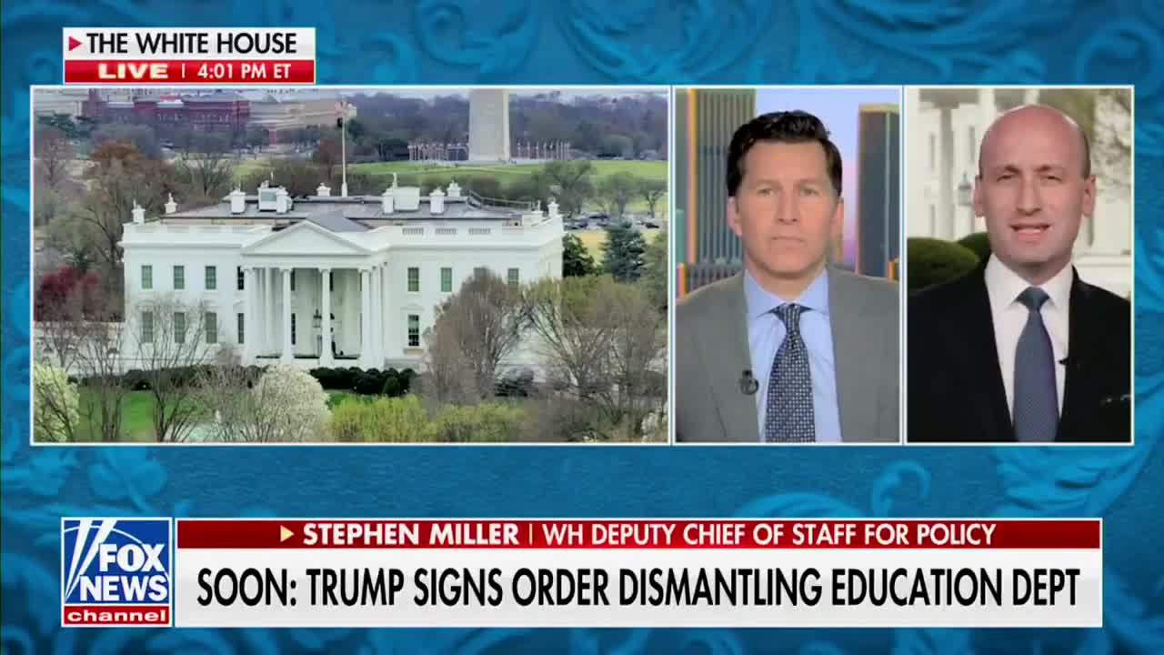 White House Deputy Chief of Staff Stephen Miller isolates the REAL reason Democrats are shrieking at the dismantling of the Department  of Education:   \