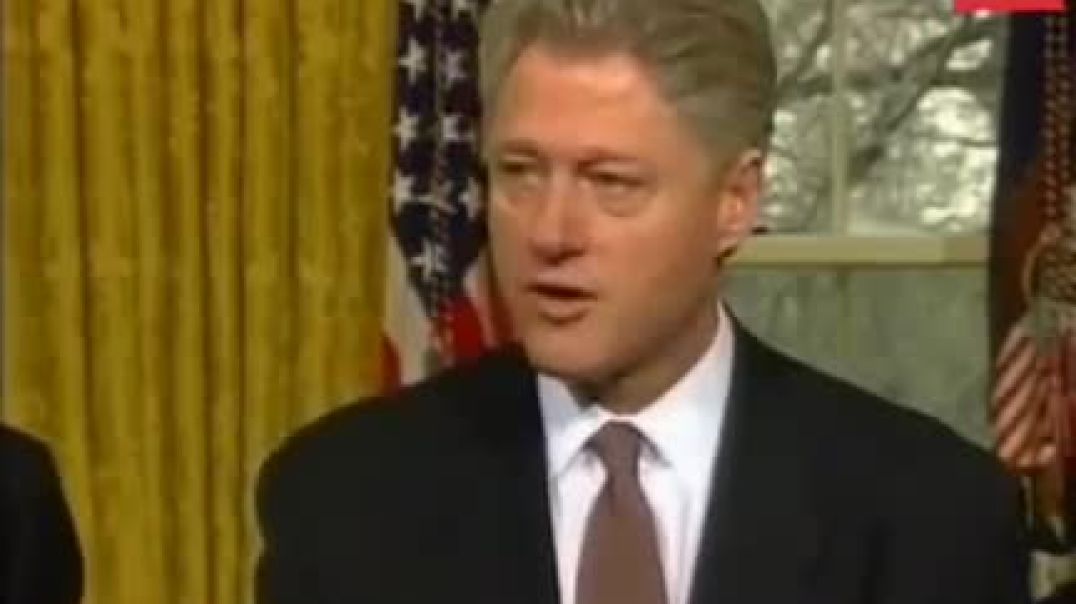 Bill Clinton speaks about human cloning  Basically, he put a crackdown on private organizations OUTSIDE [Their] control from tampering with cloning.