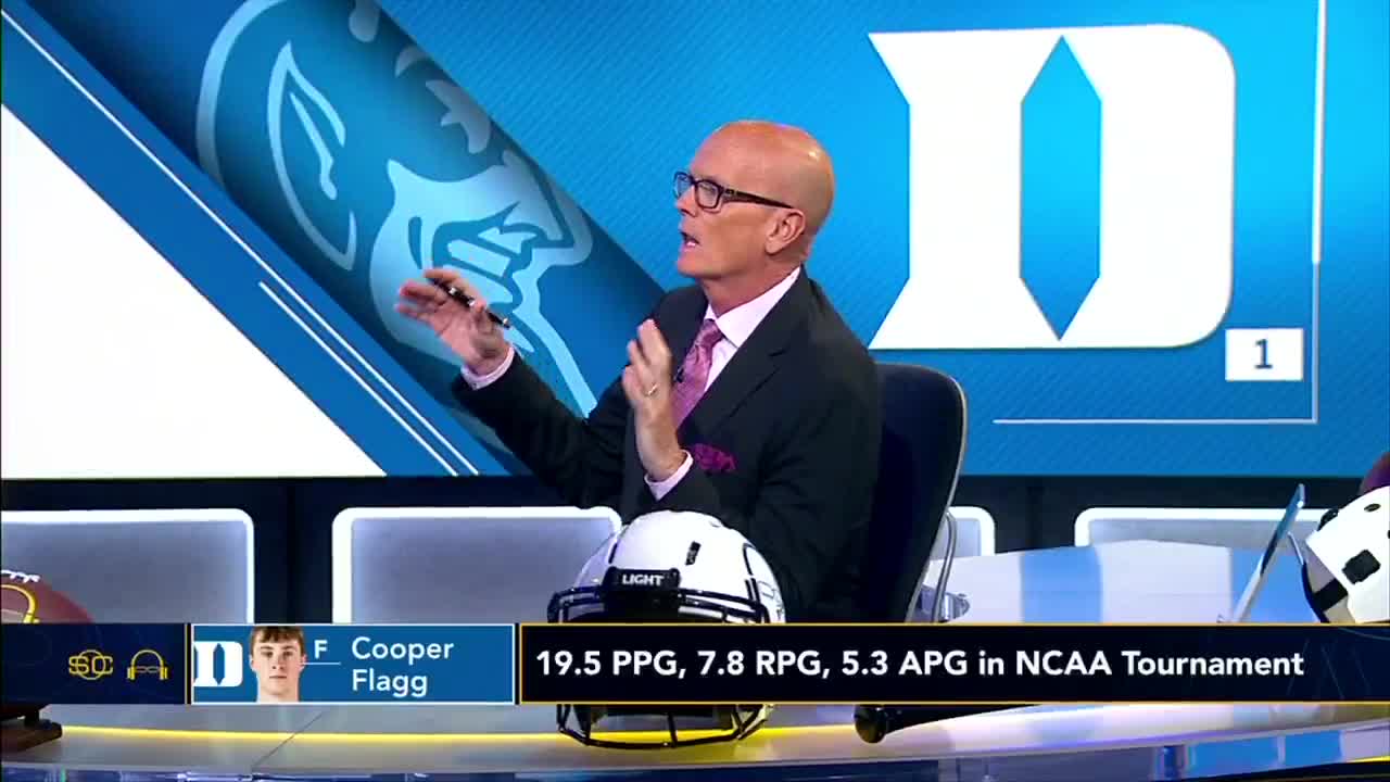 “I think he’s always looked like the number one pick in the draft.”  Duke head coach Jon Scheyer talks about unlocking Cooper Flagg's potential this season 💪