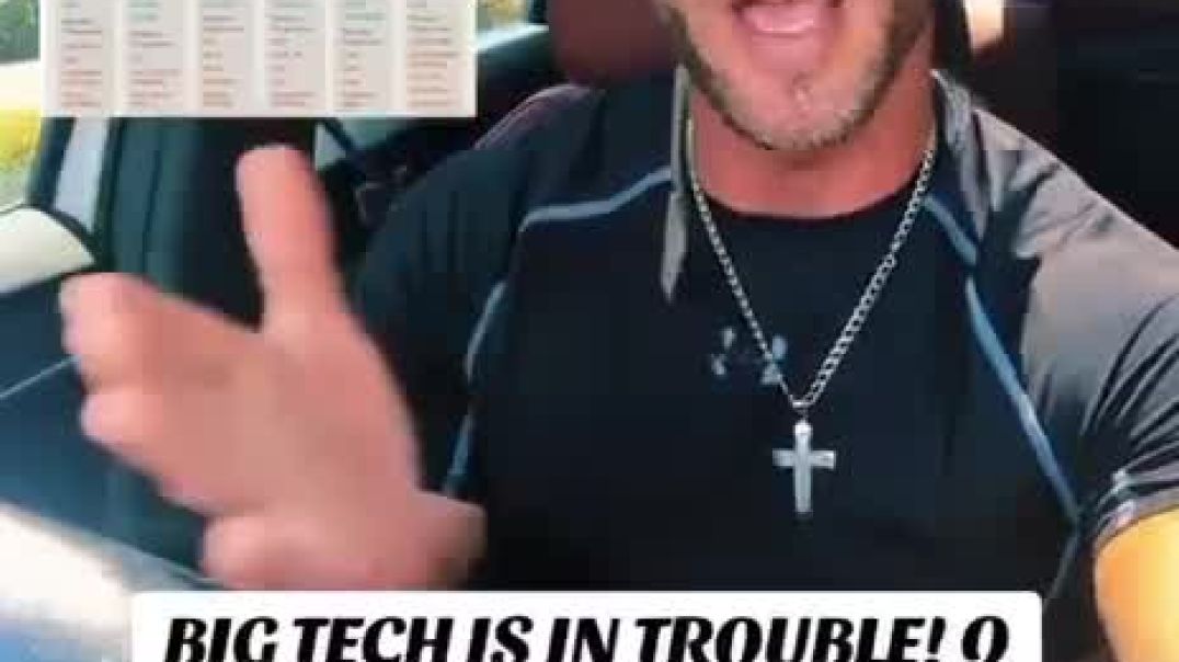 Big tech is in trouble! Q warned us! Exposure phase!