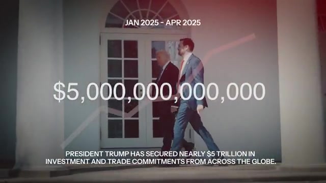 President Donald J. Trump has secured nearly $5,000,000,000,000 in investment and trade commitments from across the globe.