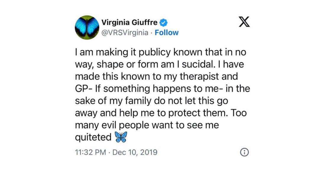 Virginia Giuffre, one of Jeffrey Epstein's most prominent abuse survivors, dies by suicide Other Epstein victims credited Giuffre with giving them the courage to speak out.