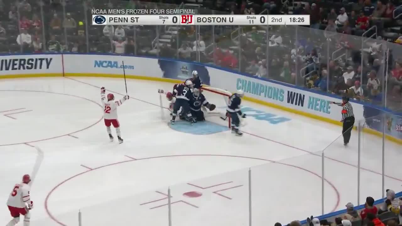 JACK HUGHES OPENS UP THE SCORING FOR BOSTON UNIVERSITY 🚨  📺 ESPN2/ESPN+