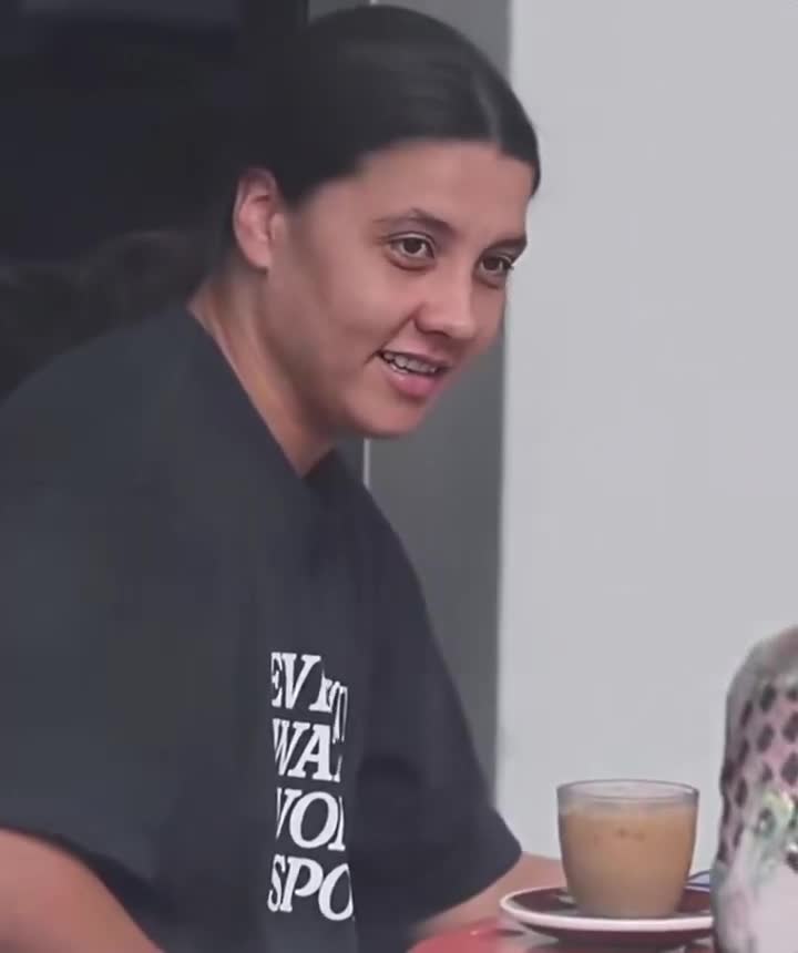 Matildas captain Sam Kerr spotted in Sydney wearing ‘Everyone Watches Women’s Sports’ t-shirt