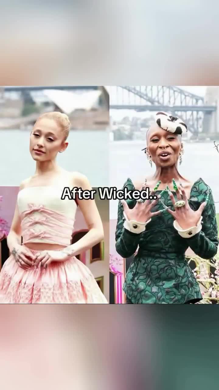 Makes you wonder what happened during the production of the film ‘Wicked’