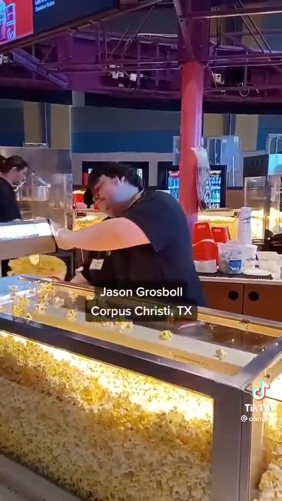 If he told me my popcorn was made with love, I'd believe it
