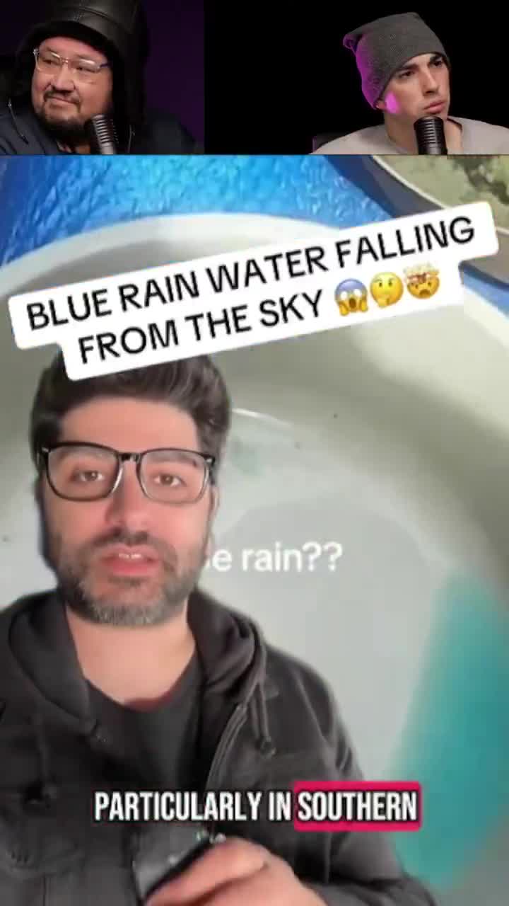 Purple & Blue rain keeps falling over America.  Spray millions of tonnes of metallic chemicals into the atmosphere expect consequences - it’s that simple.
