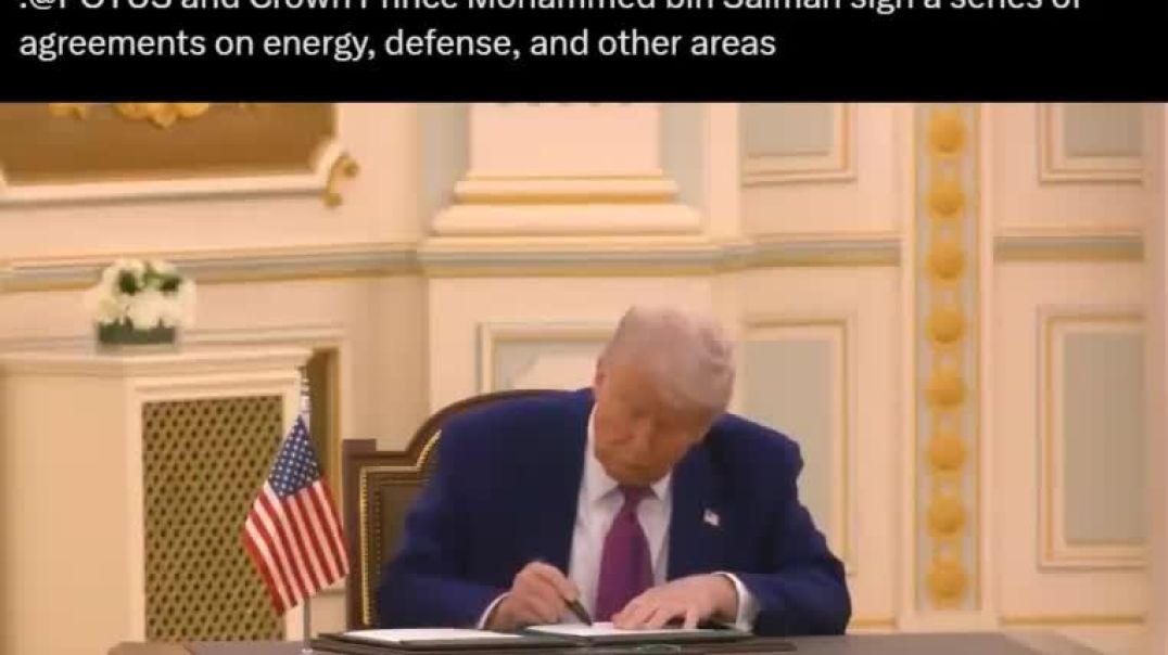 JUST IN: 🇺🇸🇸🇦 United States and Saudi Arabia officially sign 'strategic economic partnership.'