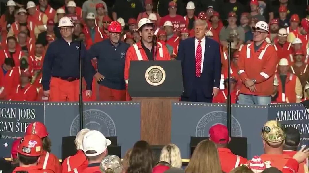 U.S. Steel Irvin Works Plant Manager Don German: "I'm a first-generation U.S. Steel worker ... I thank you from the bottom of my heart."