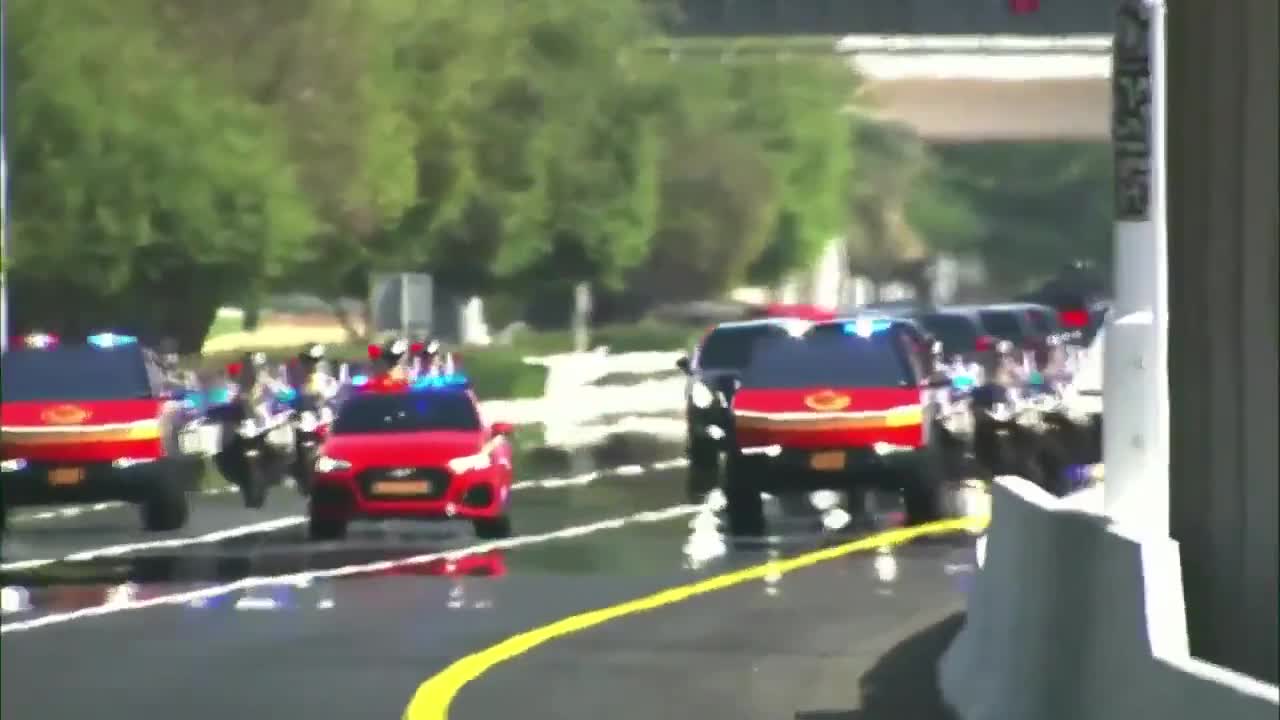 Cybertrucks spotted in President Trump’s motorcade escort in Doha, Qatar