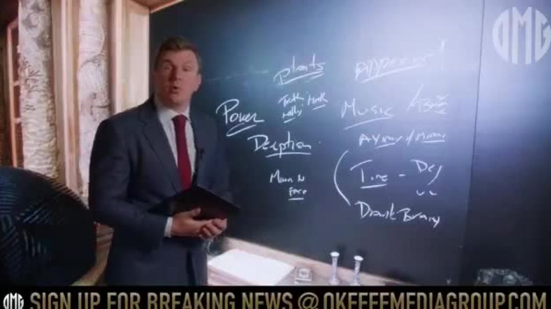 James O’Keefe releases footage for Jefffey Epstein’s Island library  Nothing of note except a message on the chalkboard… extracted to the best of my abilities: