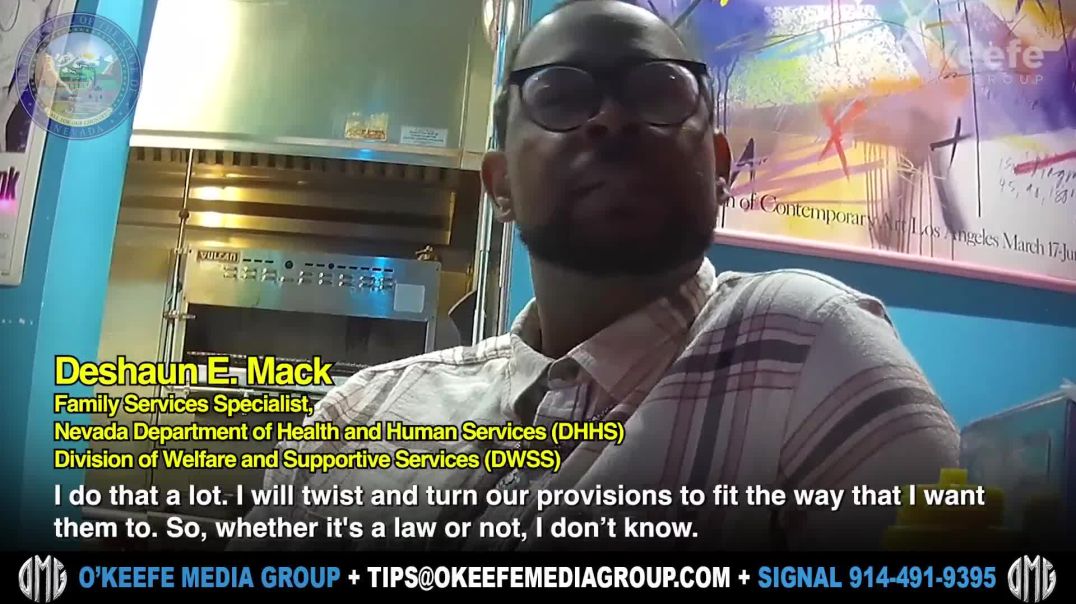 WATCH — James O’Keefe EXPOSES Nevada Department of Health and Human Services on Hidden Camera admitting they break the rules for illegals