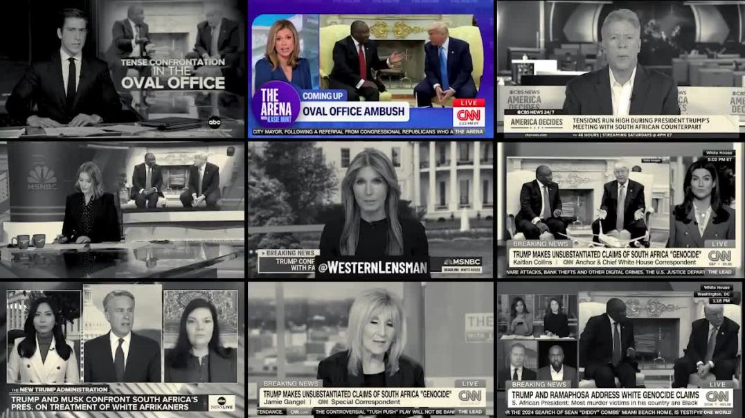 The Oval Office "ambush"  Clips like THIS are critical for normies to see and understand how the Mockingbird Media works...