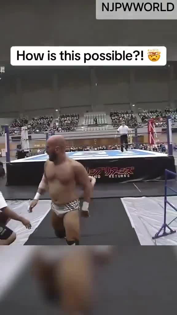People will see this and still say wrestling is fake
